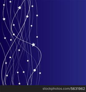 Abstract christmas blue background. Vector illustration. EPS 10.