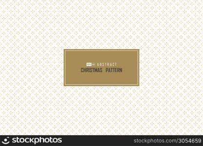 Abstract Christmas falling snow pattern in golden seamless design minimal decoration background. Use for poster, ad, artwork, template design. illustration vector eps10
