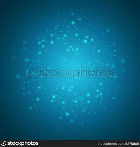 Abstract Christmas light background. Vector illustration Abstract Christmas blue light background