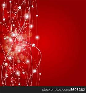 Abstract christmas red background vector illustration. EPS 10.