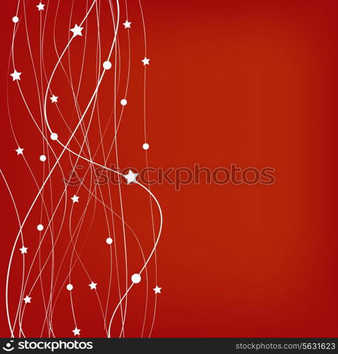 Abstract christmas red background. Vector illustration. EPS 10.