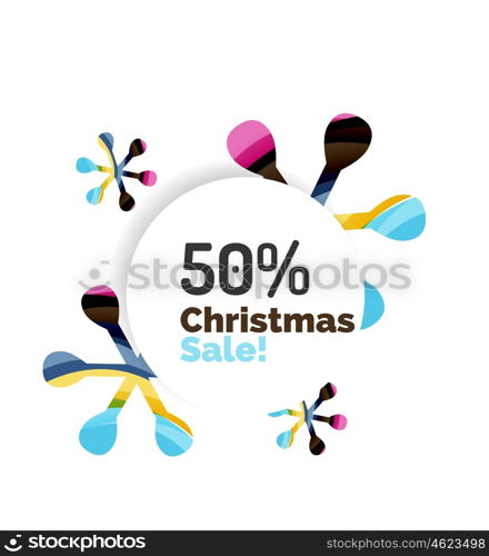 Abstract Christmas sale banner design with blank space. Abstract Christmas sale banner design with blank space. Vector illustration