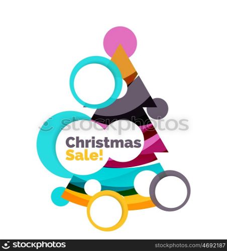 Abstract Christmas sale banner design with blank space. Abstract Christmas sale banner design with blank space. Vector illustration