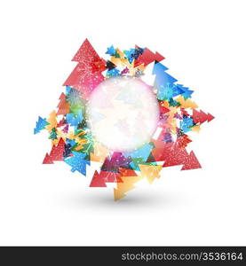 Abstract christmas tree shape