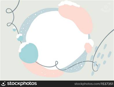 Abstract Christmas Vector Scribble creative speech bubbles background. Winter snow and snowflakes brush painting with place for your text, light pastel colors abstract poster. Illustration clipart copy space.. Abstract Christmas Vector Scribble creative speech bubbles background. Winter snow and snowflakes brush painting with place for your text, light pastel colors abstract poster. Illustration clipart copy space