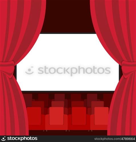 Abstract Cinema Flat Background. Vector Illustration EPS10. Abstract Cinema Flat Background. Vector Illustration