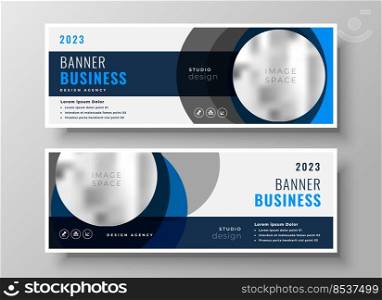 abstract circle business banners modern template