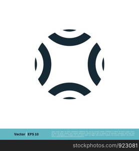 Abstract Circle Decoration Icon Vector Logo Template Illustration Design. Vector EPS 10.