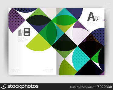 Abstract circle design business annual report print template. Abstract circle design business annual report print template. Business brochure or flyer abstract background