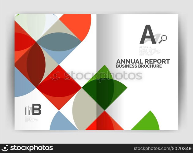 Abstract circle design business annual report print template. Abstract circle design business annual report print template. Business brochure or flyer abstract background