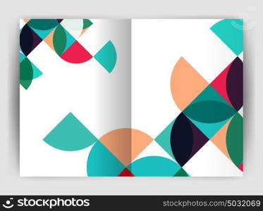 Abstract circle design business annual report print template. Abstract circle design business annual report print template. Business brochure or flyer abstract background