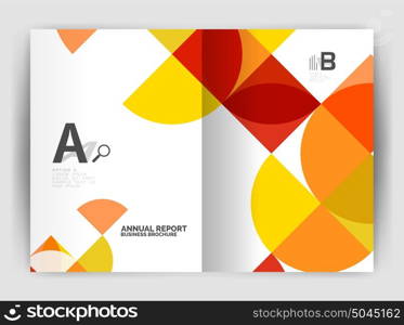 Abstract circle design business annual report print template. Abstract circle design business annual report print template. Business brochure or flyer abstract background