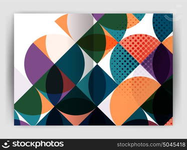 Abstract circle design business annual report print template. Abstract circle design business annual report print template. Business brochure or flyer abstract background