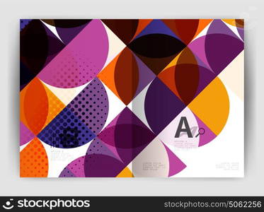 Abstract circle design business annual report print template. Abstract circle design business annual report print template. Business brochure or flyer abstract background