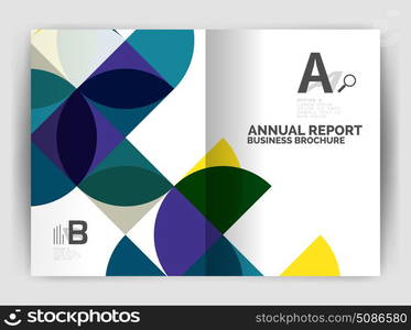 Abstract circle design business annual report print template. Abstract circle design business annual report print template. Business brochure or flyer abstract background