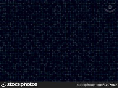 Abstract circle dot pattern design of blue color background. Use for seamless pattern, advertise, ad, poster, artwork, template design, print. vector eps10