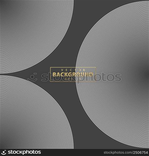 Abstract circle line background. Round pattern. Circle for sound wave. Vector - Illustration