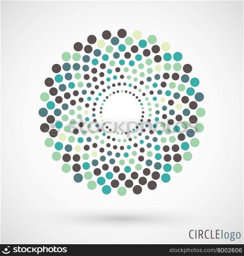 Abstract circle logo. Abstract circle logo. Logotype circle for corporate identity. Design element template. Vector illustration.