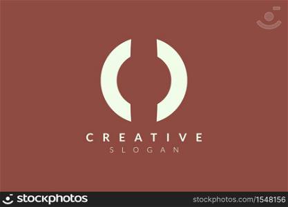 Abstract circle logo design. Minimalist and modern vector design suitable for community, business, and product brands