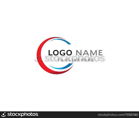 Abstract circle logo template vector design
