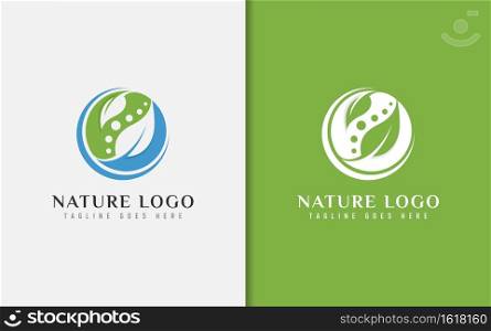 Abstract Circle Nature Logo Design. Usable For Business, Community, Medical, Foundation, Tech, Services Company. Vector Logo Design Illustration. Graphic Design Element.