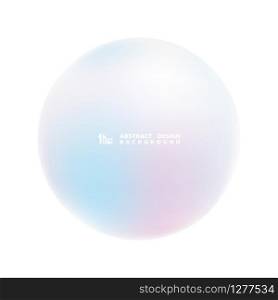 Abstract circle of soft gradient colorful copy space of text design background. Decorate for headline, poster, ad, template. illustration vector eps10