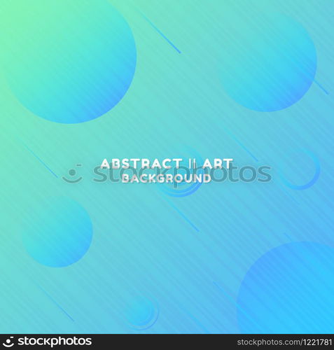 Abstract circle shape banner geometric style modern design blue color line pattern. vector illustration.