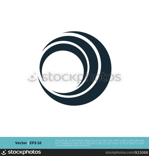 Abstract Circle Swoosh Icon Vector Logo Template Illustration Design. Vector EPS 10.