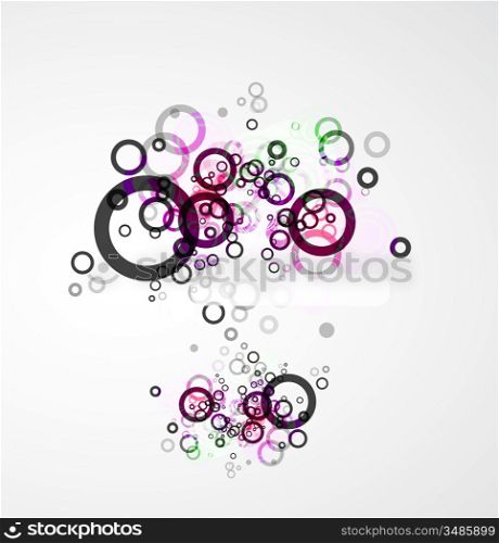 Abstract circle vector background