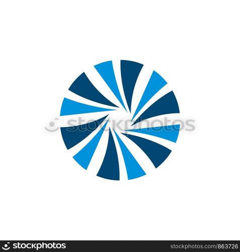 Abstract Circle with Swoosh Inside Logo Template Illustration Design. Vector EPS 10.