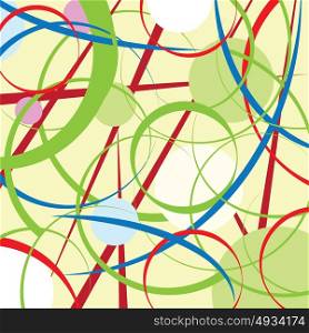 abstract circles and lines background vector illustration