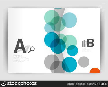 Abstract circles, annual report covers. Modern business brochure templates. Abstract circles, annual report cover. Modern business brochure template. Business flyer abstract background