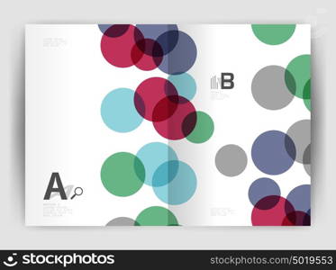 Abstract circles, annual report covers. Modern business brochure templates. Abstract circles, annual report cover. Modern business brochure template. Business flyer abstract background