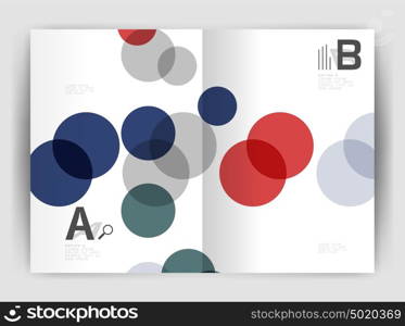 Abstract circles, annual report covers. Modern business brochure templates. Abstract circles, annual report cover. Modern business brochure template. Business flyer abstract background