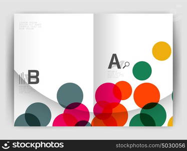 Abstract circles, annual report covers. Modern business brochure templates. Abstract circles, annual report cover. Modern business brochure template. Business flyer abstract background