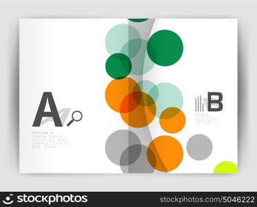 Abstract circles, annual report covers. Modern business brochure templates. Abstract circles, annual report cover. Modern business brochure template. Business flyer abstract background