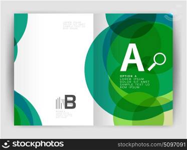 Abstract circles, annual report covers. Modern business brochure templates. Abstract circles, annual report cover. Modern business brochure template. Business flyer abstract background