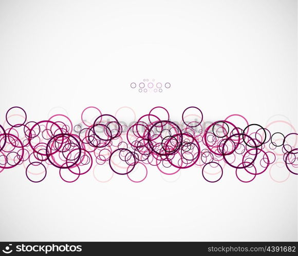 Abstract circles pattern vector template