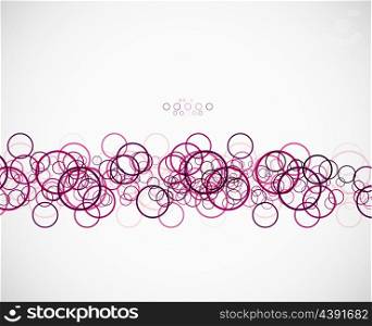 Abstract circles pattern vector template