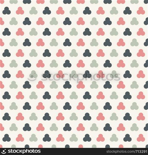 Abstract circles seamless patterns pastels color background. Geometric tracery. Vector illustration