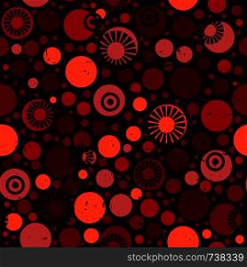 Abstract circles vector seamless pattern. Texture for wallpapers, pattern fills, web page backgrounds