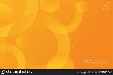 Abstract circles yellow background vector illustration 