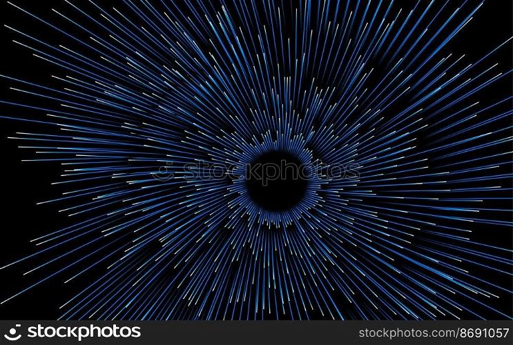 Abstract circular geometric background. Starburst dynamic centric motion pattern. lines or rays