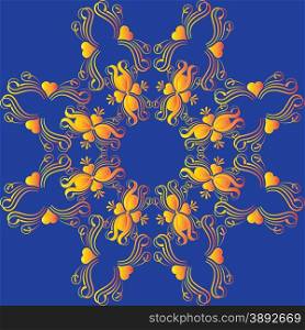 abstract circular pattern. floral pattern. Circular patterns and ornaments oriental