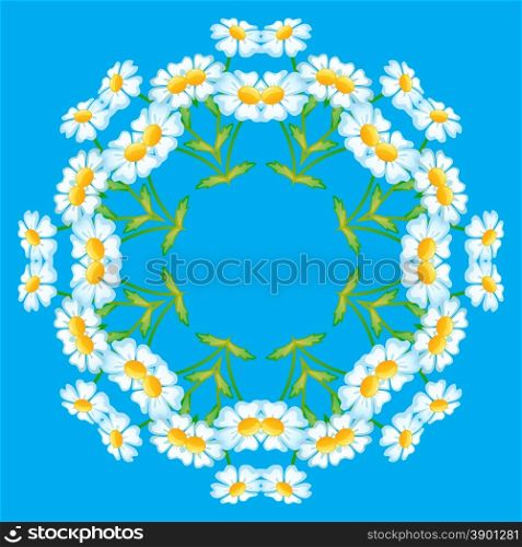 abstract circular pattern. floral pattern. Vector. illustration