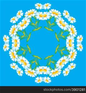 abstract circular pattern. floral pattern. Vector. illustration