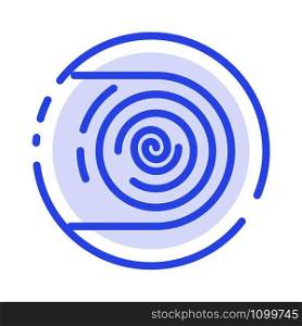 Abstract, Circulation, Cycle, Disruptive, Endless Blue Dotted Line Line Icon