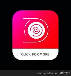 Abstract, Circulation, Cycle, Disruptive, Endless Mobile App Button. Android and IOS Glyph Version