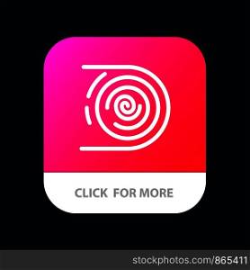 Abstract, Circulation, Cycle, Disruptive, Endless Mobile App Button. Android and IOS Line Version