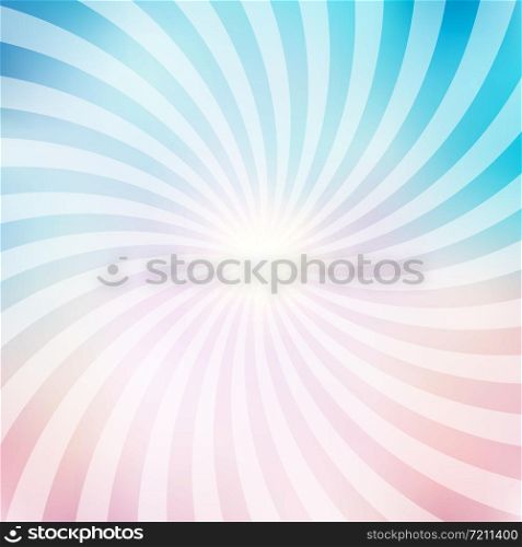 Abstract circus retro graphic radius effects blue and pink pastel color and light effect for comic background. Vector illustration